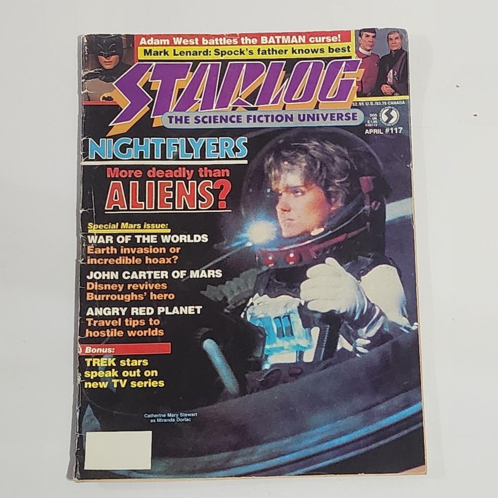 Starlog April 1987 Magazine #117 Catherine Mary Stewart Adam West Mark Lenard
